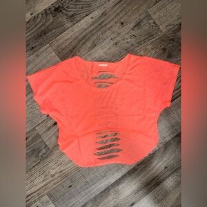 Coral Cut-Out Top